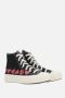 Comme des Garçons Play Zwarte High-Top Canvas Sneakers Black Heren - Thumbnail 2