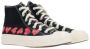 Comme des Garçons Play Zwarte hoge sneakers met hartprint Black Dames - Thumbnail 4