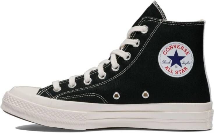 Comme des Garçons Play Zwarte platte schoenen voor speelse stijl