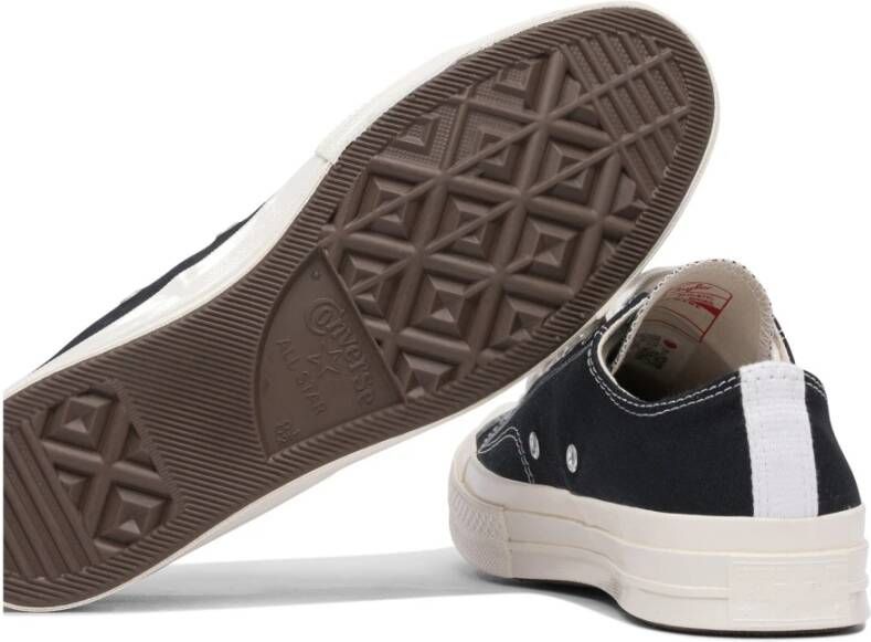 Comme des Garçons Play Zwarte Sneakers met Hartontwerp