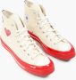 Comme des Garçons Rode zool hoge top Chuck Taylor Beige - Thumbnail 3