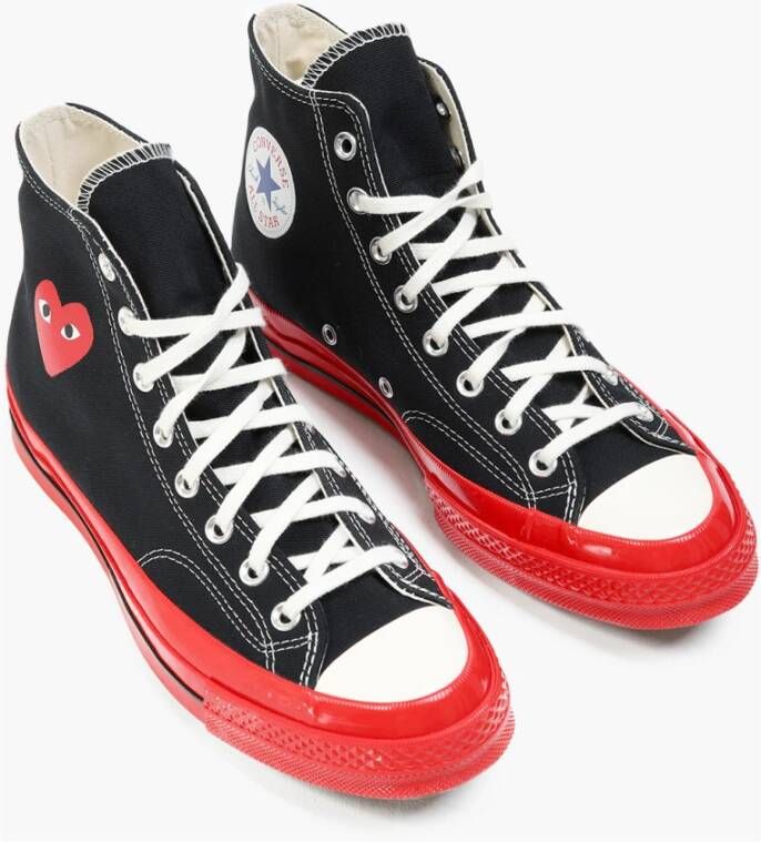 Comme des Garçons Rode zool hoge top Chuck Taylor Rood Heren