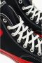 Comme des Garçons Play Hoge Chuck Taylor All Star Sneakers in Zwart en Rood Black Dames - Thumbnail 15