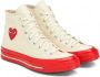 Comme des Garçons Rode zool hoge top Chuck Taylor Beige Heren - Thumbnail 5