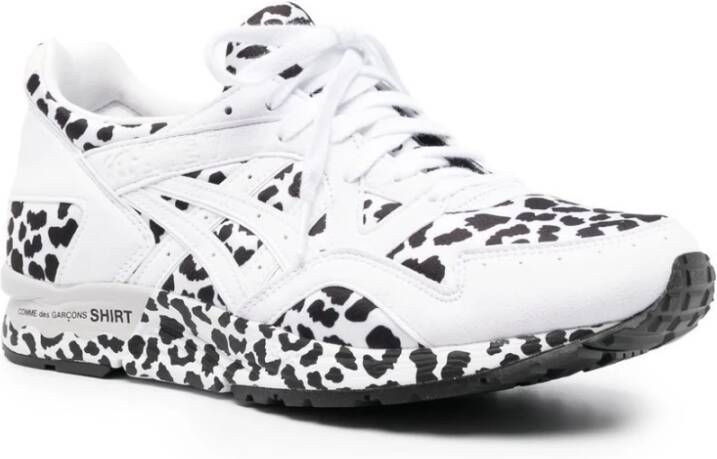 Comme des Garçons Leopard-Print Asics Sneakers voor Heren Wit Heren