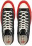 Comme des Garçons Play Hoge Chuck Taylor All Star Sneakers in Zwart en Rood Black Dames - Thumbnail 3