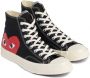 Comme des Garçons Play Zwarte Canvas Chuck Taylor 70 High-Top Sneakers Zwart Unisex - Thumbnail 9
