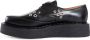 Comme des Garçons Zwarte leren Creeper schoenen met oogdetail - Thumbnail 2