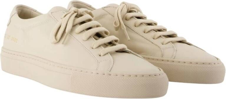 Common Projects Beige Leren Sneakers Achilles S