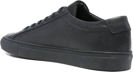 Common Projects Blauwe Leren Veterschoenen Met Lage Top