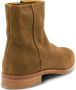 Common Projects Bruine Suède Schoenen Met Rits Ronde Neus - Thumbnail 2