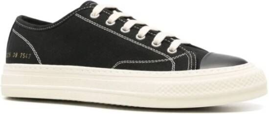 Common Projects Canvas Sneakers Zwart Amandel Teen Black Heren