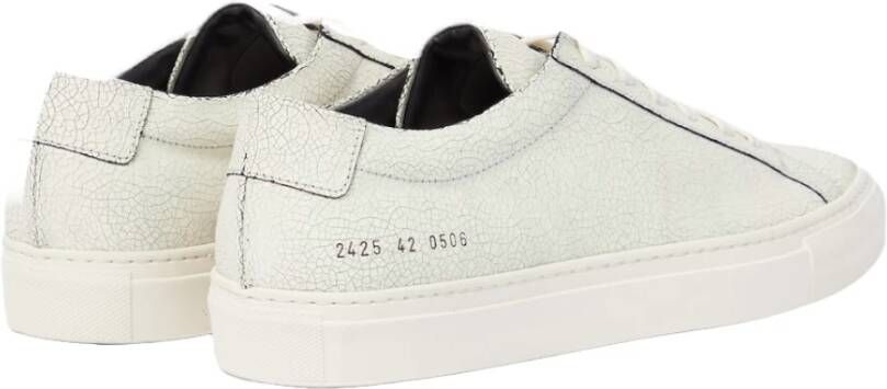 Common Projects Cracked White Sneakers