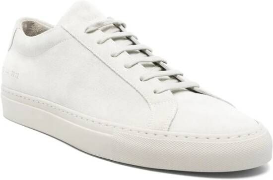 Common Projects Grijze Veterschoen met Platte Rubberen Zool