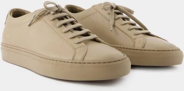 Common Projects Koffie Leren Lage Sneakers Brown Heren