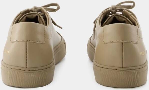 Common Projects Koffie Leren Lage Sneakers Brown Heren