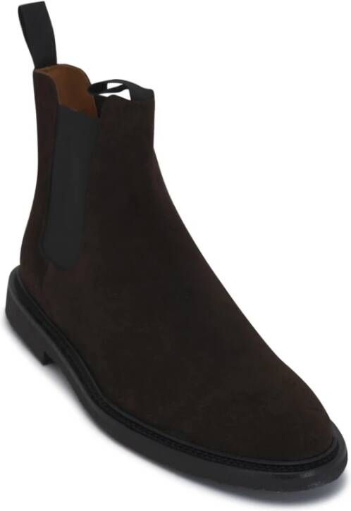 Common Projects Koffiebruine Suède Enkellaarzen