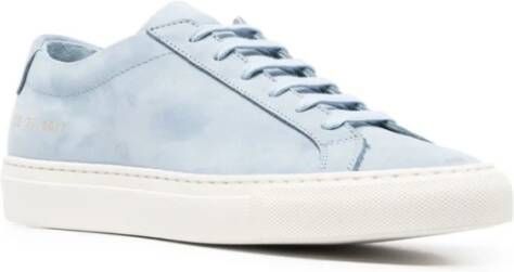 Common Projects Powder Blue Lage Top Sneakers Blue Dames