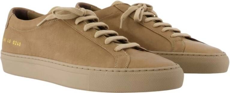 Common Projects Premium Leren Sneakers Beige