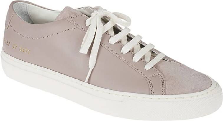 Common Projects Grijze Suede Original Achilles Sneakers Grijs Dames