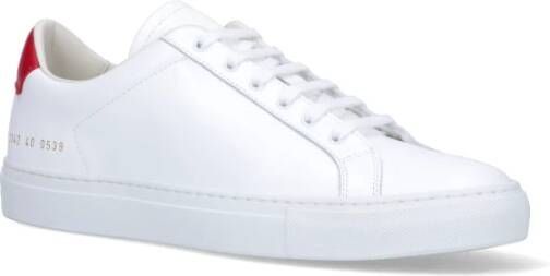 Common Projects Witte Leren Sneakers Progetti Comuni Wit Heren