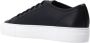 Common Projects Zwarte Tournament Low Super Leren Sneakers Zwart Dames - Thumbnail 3