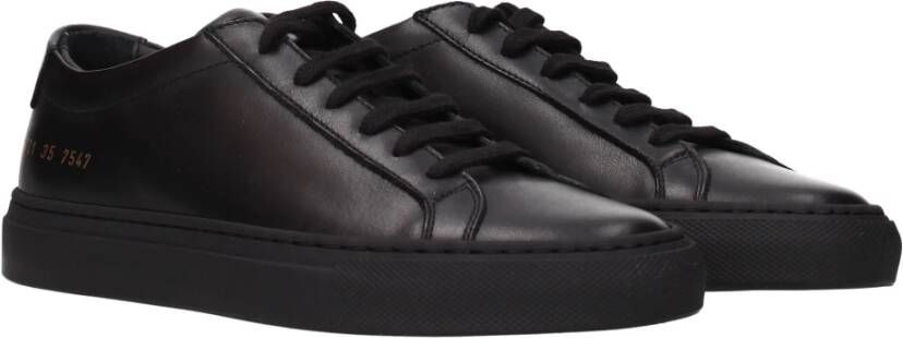 Common Projects Zwarte lage sneakers Zwart Dames