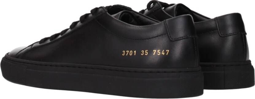 Common Projects Zwarte lage sneakers Zwart Dames