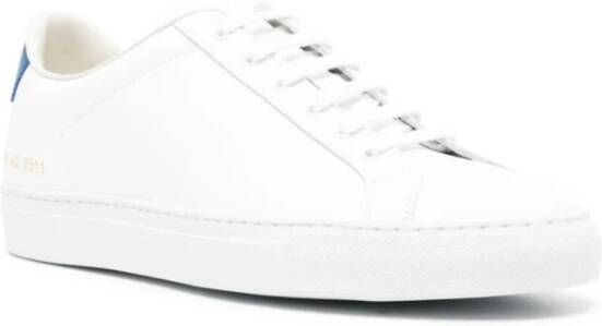 Common Projects Wit Blauw Retro Klassieke Sneaker White Heren