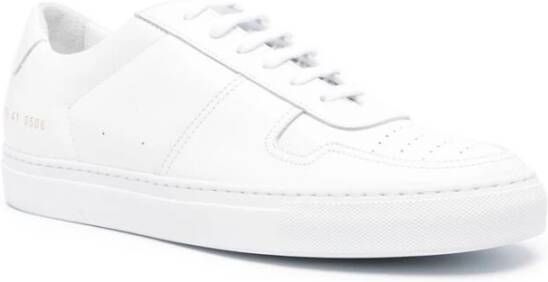 Common Projects Wit Leren Lage Sneakers