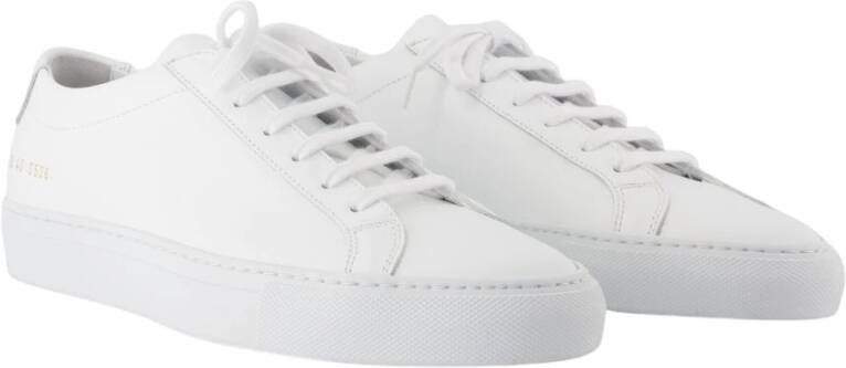 Common Projects Witte Leren Lage Sneakers