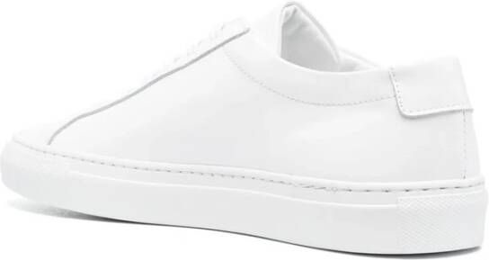 Common Projects Witte Leren Sneakers met Gouden Detail