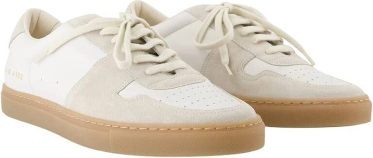 Common Projects Witte Leren Sneakers met Rubberen Zool