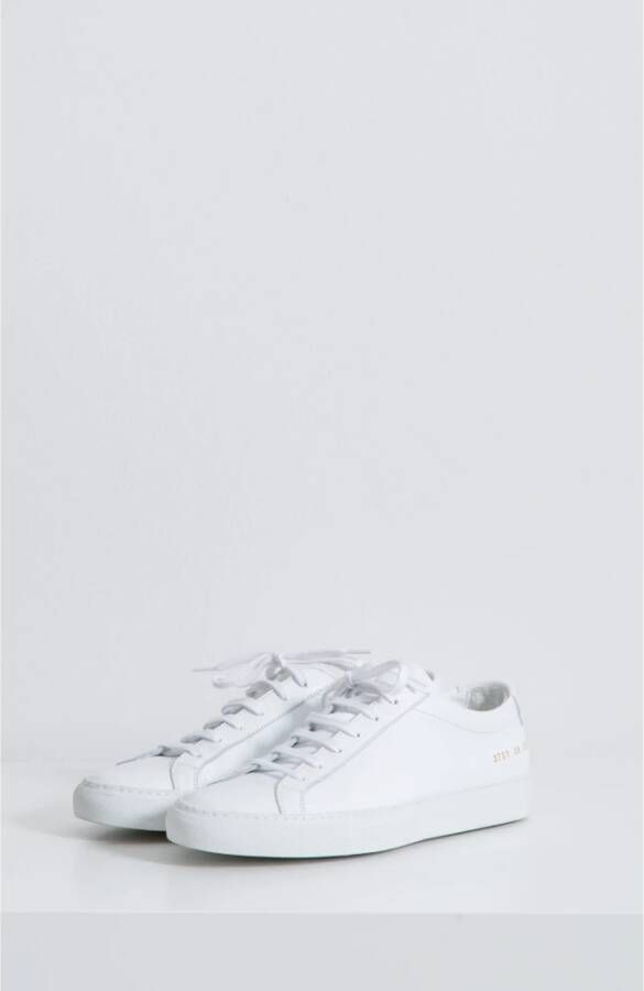 Common Projects Witte Leren Sneakers White Dames