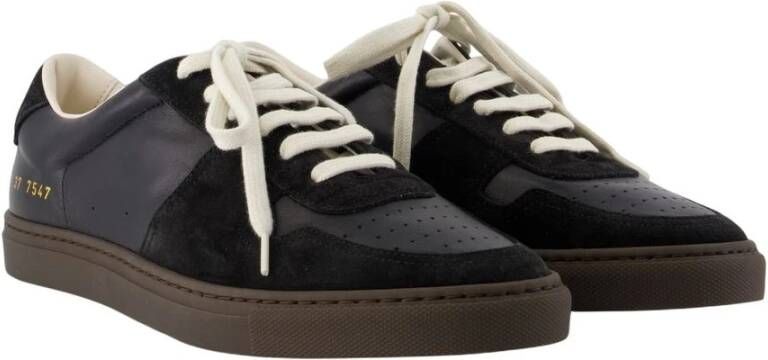 Common Projects Zwarte Leren Slimme Sneakers
