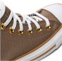 Converse Taupe Herringbone High Top Sneakers Beige Dames - Thumbnail 5