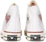 Converse Canvas High-Top Sneaker met Hart Glitter White Dames - Thumbnail 7