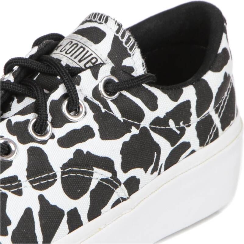 Converse Dierenprint Lage Top Sneakers Black Dames