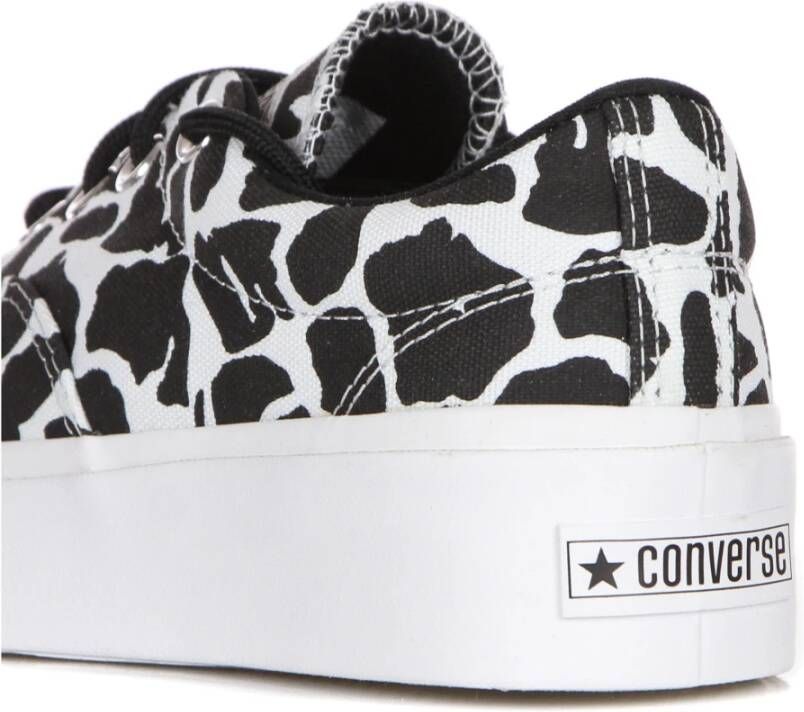 Converse Dierenprint Lage Top Sneakers Black Dames