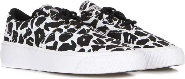 Converse Dierenprint Lage Top Sneakers Black Dames