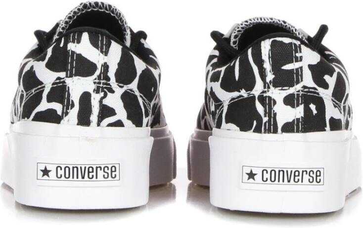 Converse Dierenprint Lage Top Sneakers Black Dames
