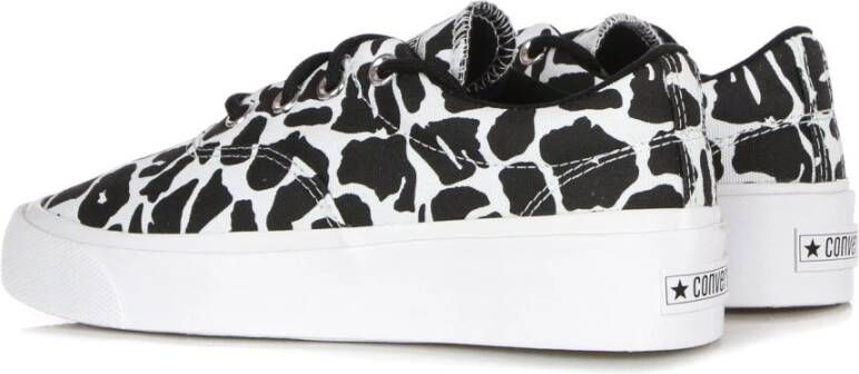 Converse Dierenprint Lage Top Sneakers Black Dames