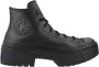 Converse Chuck Taylor All Star Lugged Heel Hi Sneakers Leren Sneaker Dames Zwart - Thumbnail 7