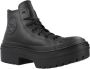 Converse Chuck Taylor All Star Lugged Heel Hi Sneakers Leren Sneaker Dames Zwart - Thumbnail 8