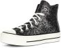 Converse Glitter Platform Sneakers in Zwart Zilver - Thumbnail 2
