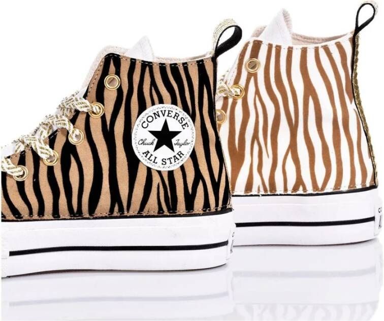 Converse Gouden Zebra Glam Dames Sneakers