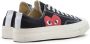 Comme des Garçons Play Zwarte Canvas Sneaker met Rood Hart Black Unisex - Thumbnail 4