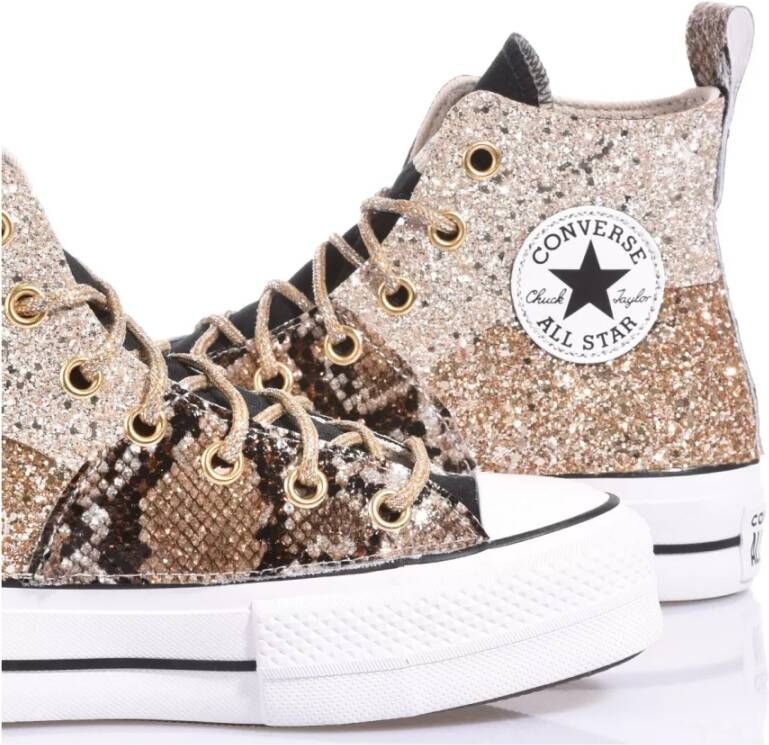 Converse Handgemaakte Champagne Gouden Sneakers Multicolor Dames