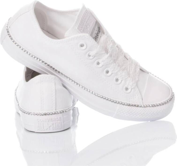 Converse Handgemaakte Witte Sneakers voor Vrouwen White Dames