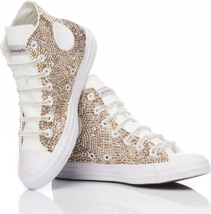 Converse Handgemaakte Witte Sneakers voor Vrouwen Multicolor Dames